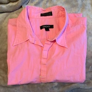 Vintage DKNY Pink Button Up Shirt